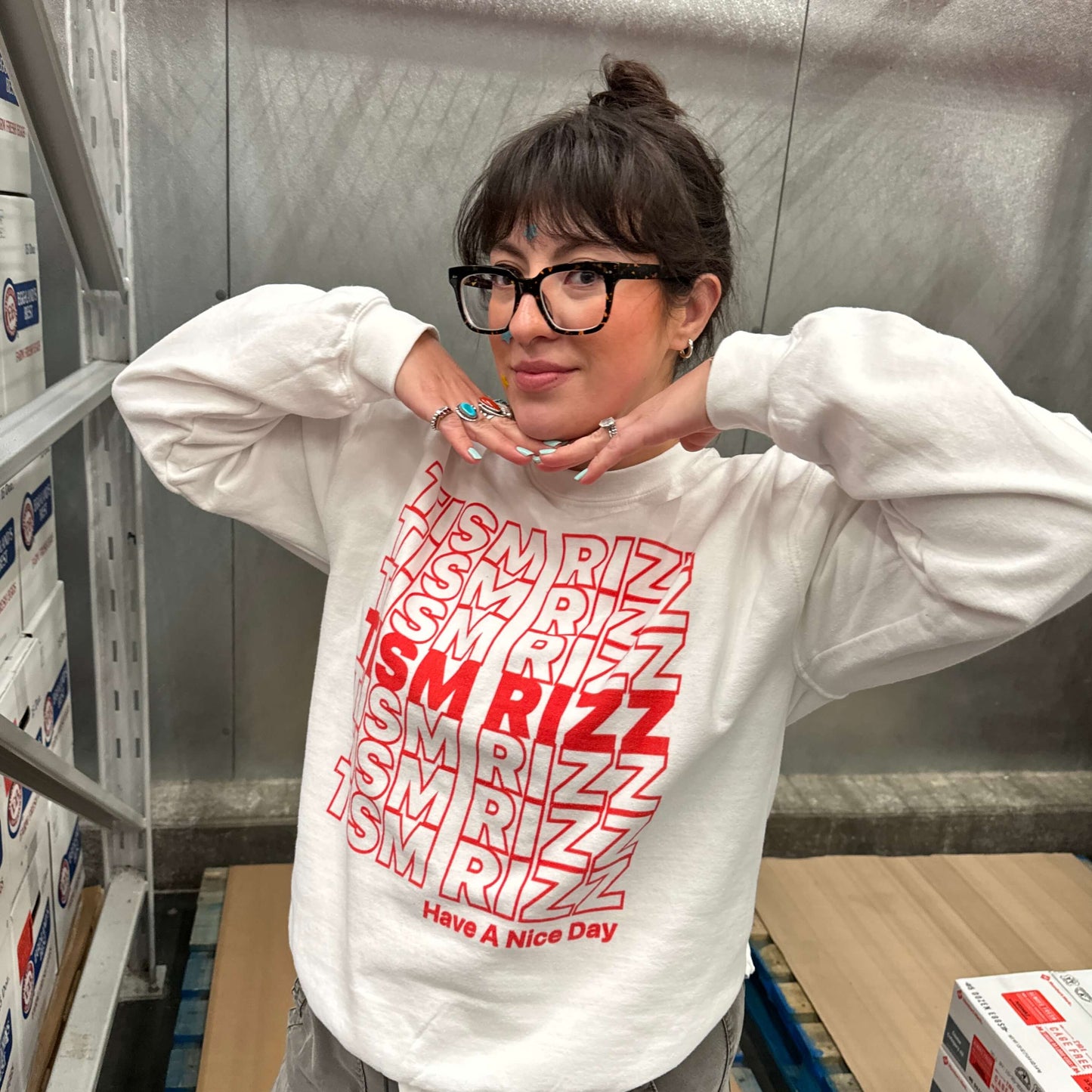 Tism Rizz - Perfect Heavy Blend™ Crewneck Sweatshirt